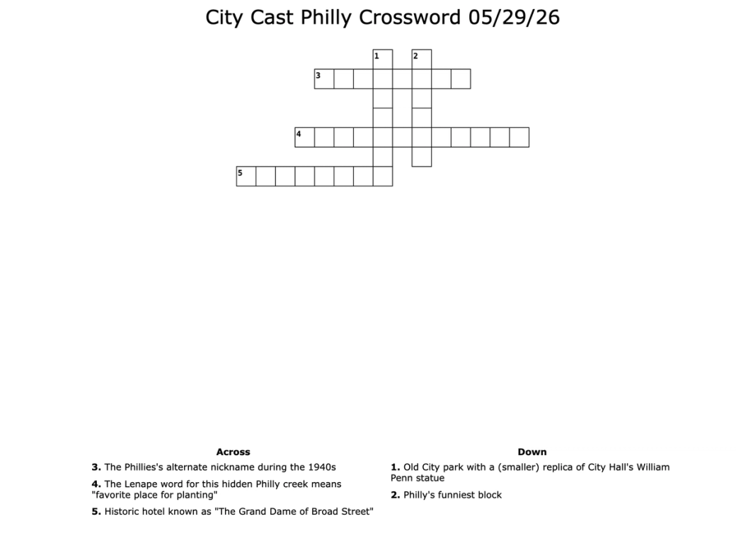 crossword puzzle