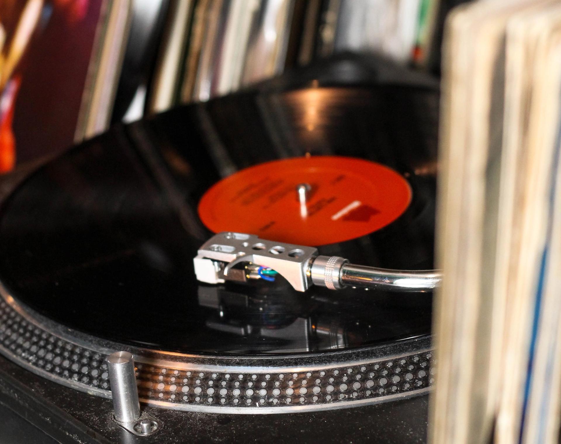 The vinyl set up at Lapop. (Photo by Kelsey Shoemaker)