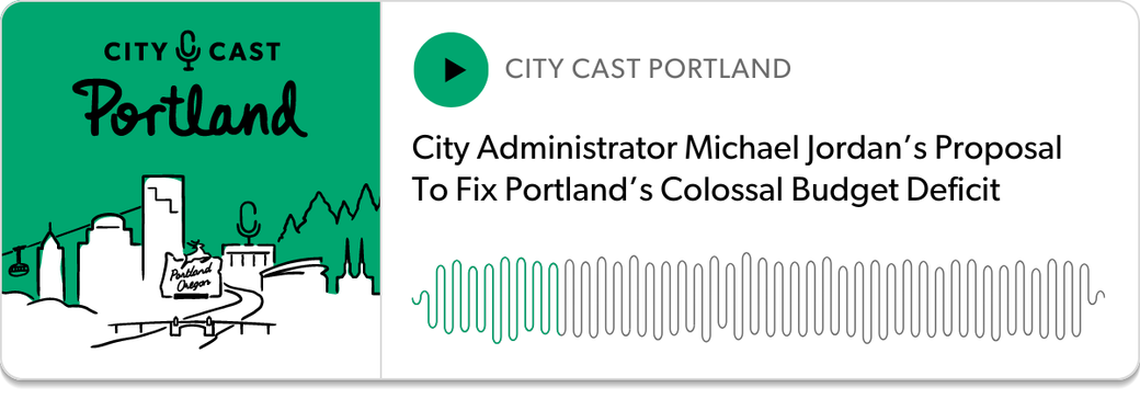 screenshot of a podcast player