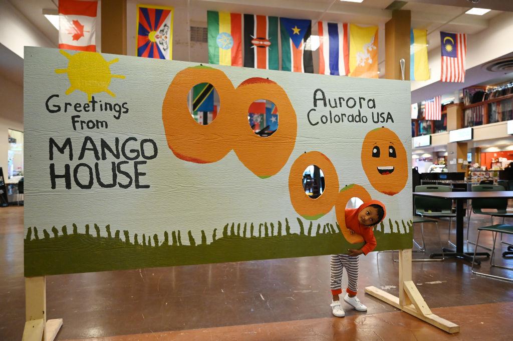 The inside of Aurora's Mango House pictured in 2021.