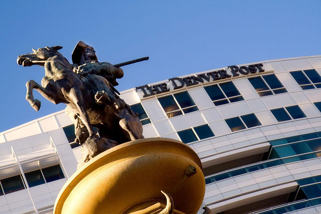 The former Denver Post building pictured outside of Denver