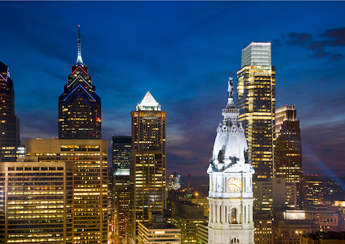 Billy Penn statue on top of City Hall. (Peter Gridley/Getty Images)