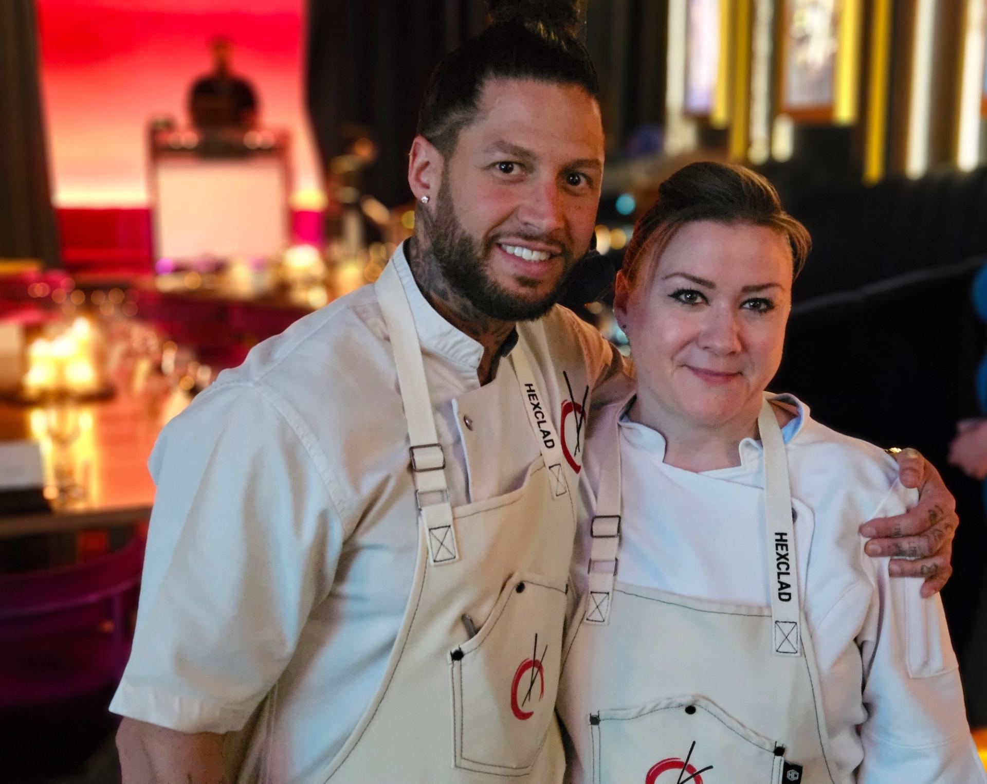 Chefs Robbie Felice and Nicole Brisson.