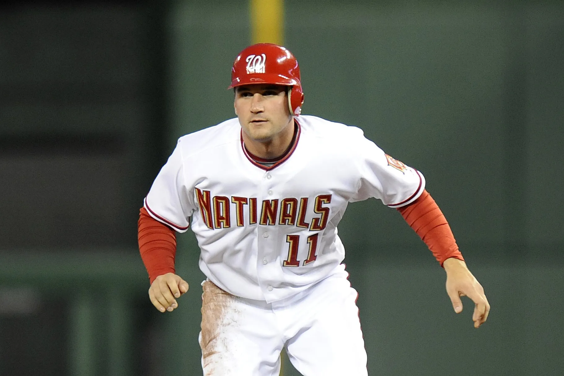 Ryan Zimmerman wearing a misspelled jersey in 2009.