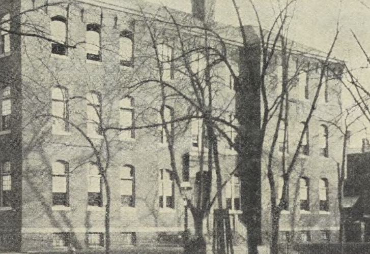 Daniel Webster School in 1884, two years after it was founded.