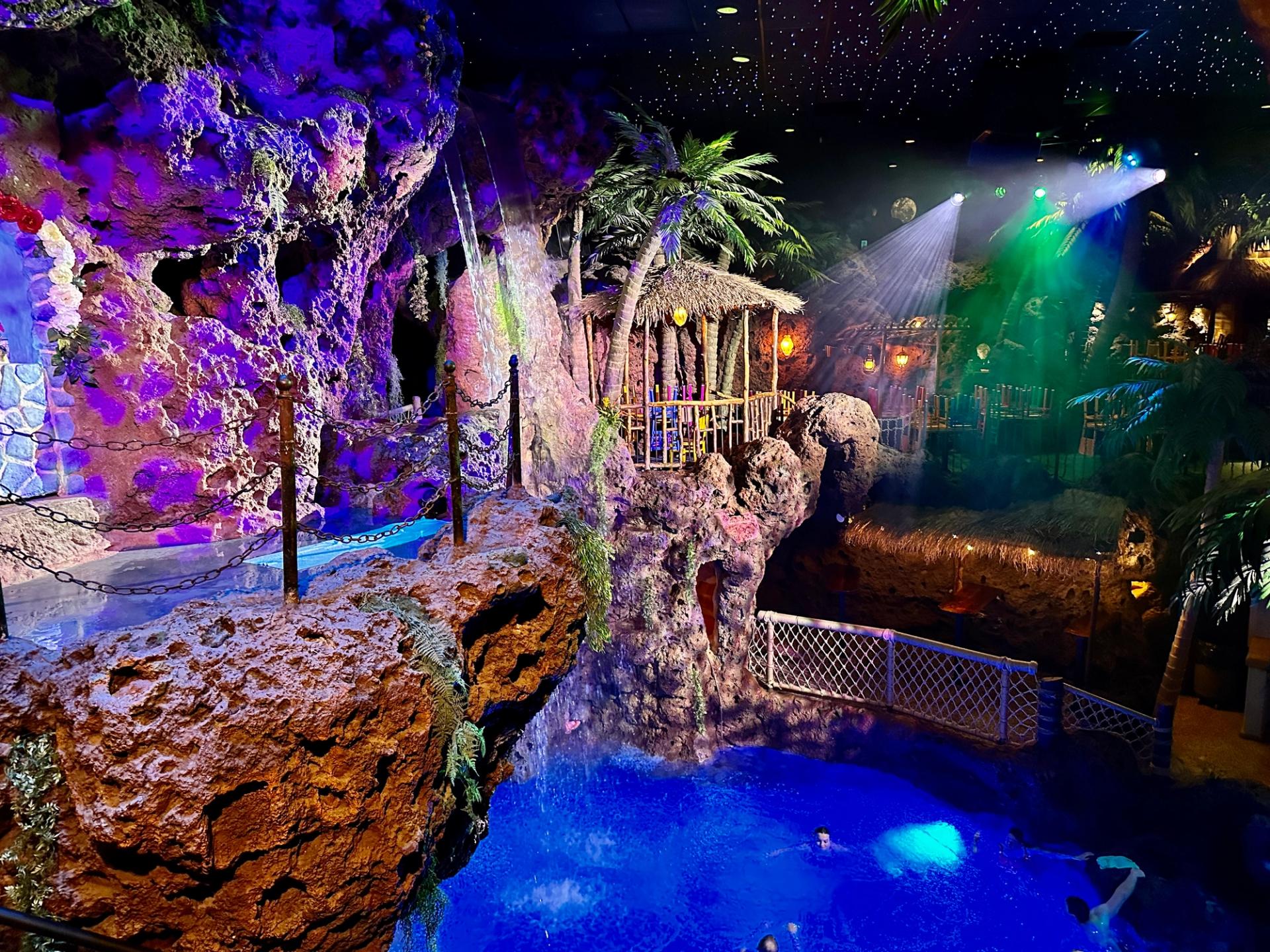 the legendary Casa Bonita waterfall