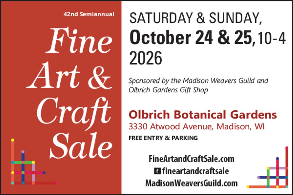 Display ad for Fine Art and Craft Sale; October 24 & 25