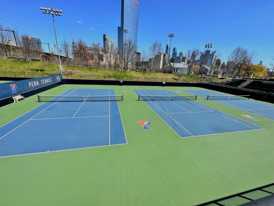 Tennis courts at UPenn