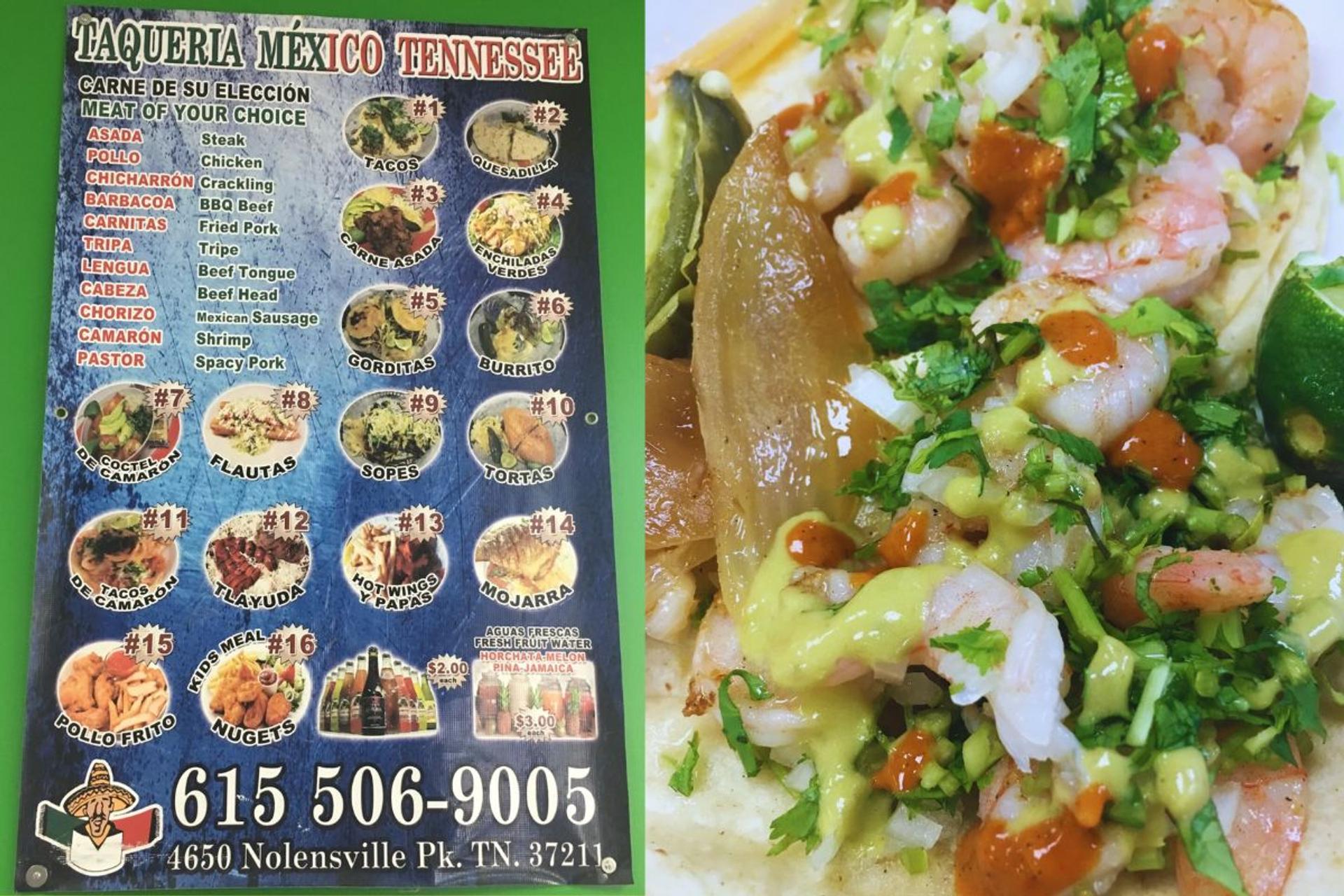 Located on Nolensville Pike, Taqueria Mexico Tennessee serves up the best tacos in Nashville. (Marie Cecile Anderson / City Cast Nashville)