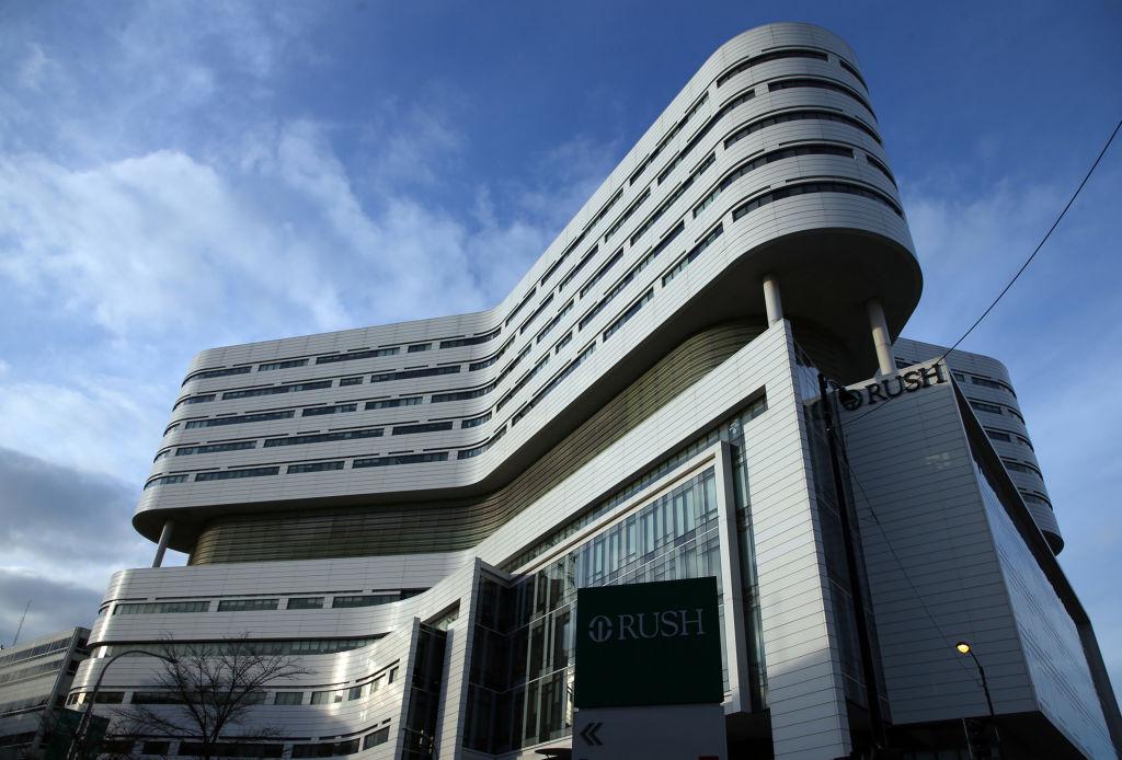 Exterior of Rush University Medical Center on the Near West Side