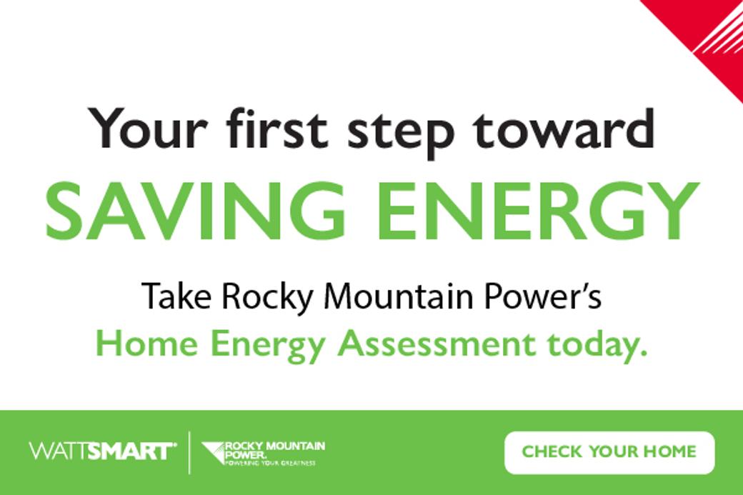 Display ad for Rocky Mountain Power: Take Rocky Mountain Power's Home Energy Assessment today.