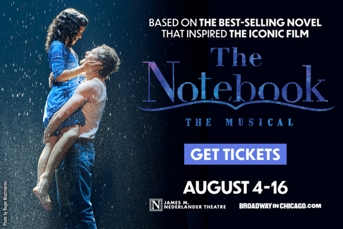 Display ad: The Notebook The Musical running August 4 -16