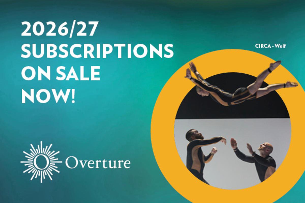 Display ad for Overture's 2026/27 subscription sale