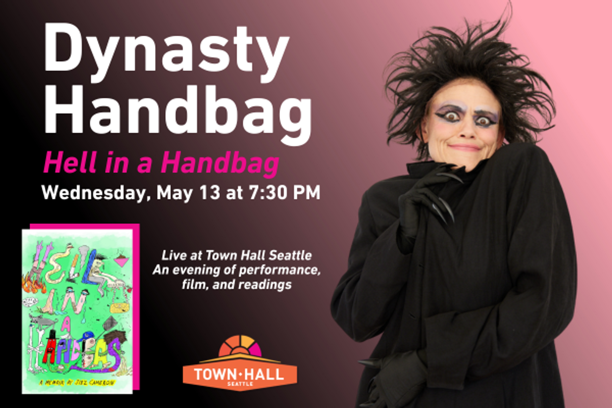 Display ad for Town Hall Seattle: Dynasty Handbag, Wednesday May 13 at 7:30pm
