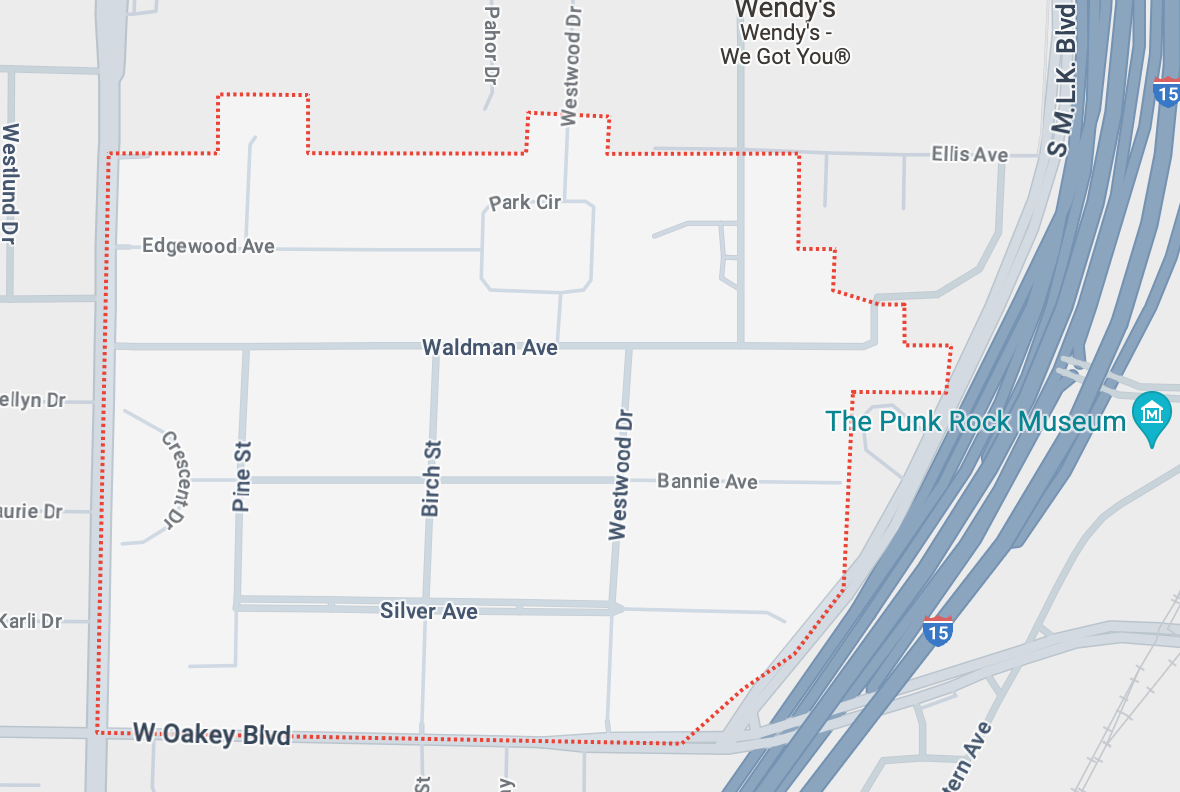 Google Map showing Scotch 80s neighborhood.