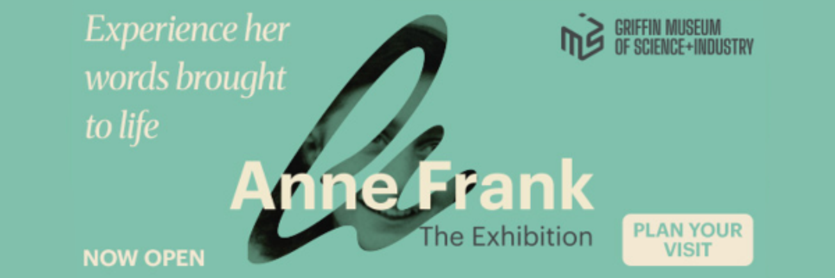 Display ad for Anne Frank the Exhibition at Griffin MSI