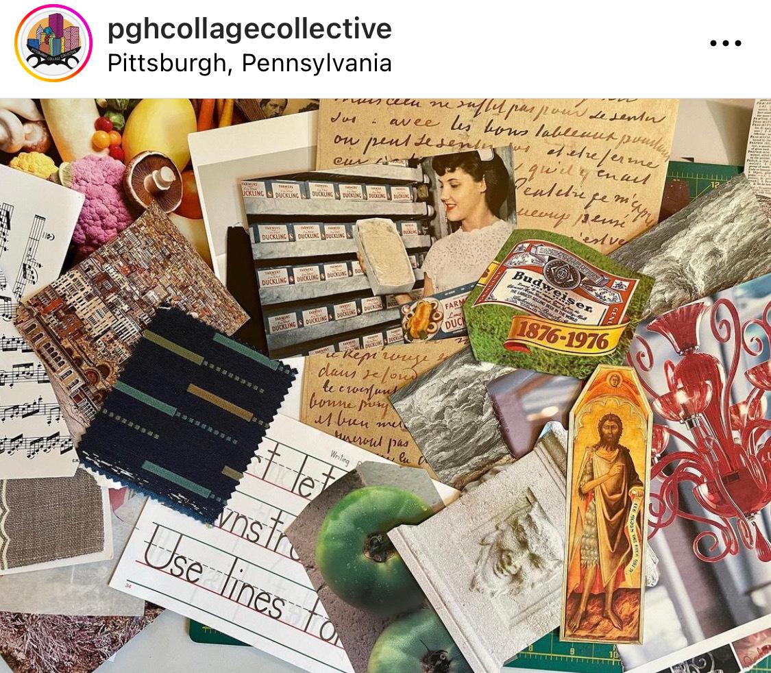 Paper scraps from the Pittsburgh Collage Collective. (@pghcollagecollective)