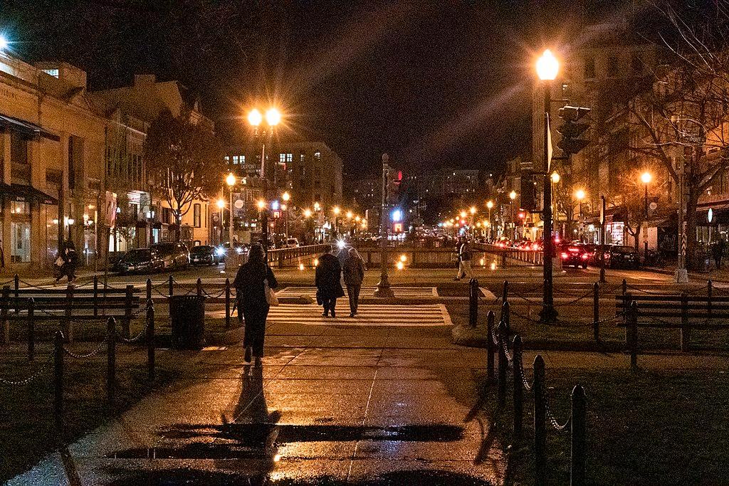 Looking north out of Dupont Circle.