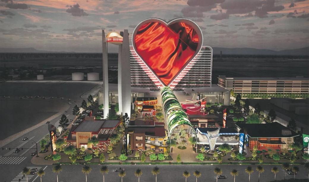 Rendering of hotel.
