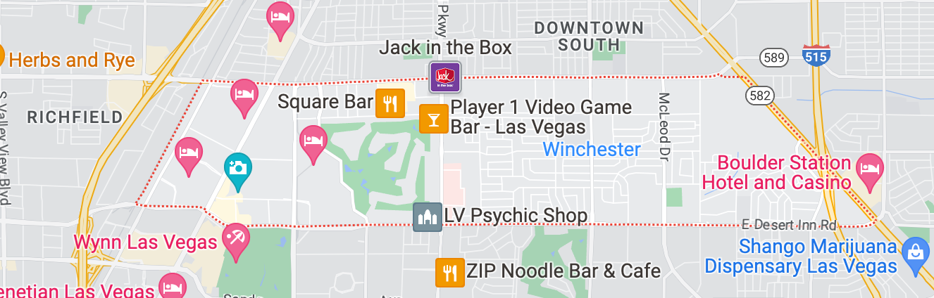 Map of the Winchester neighborhood