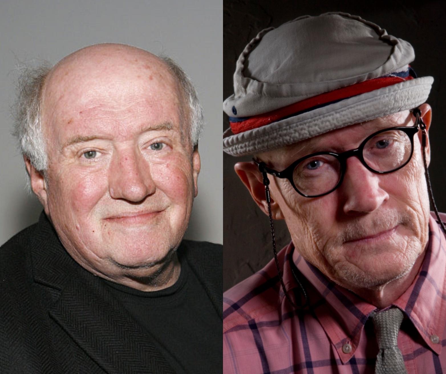 head shots of Dave Hickey and Chip Mosher, writers.