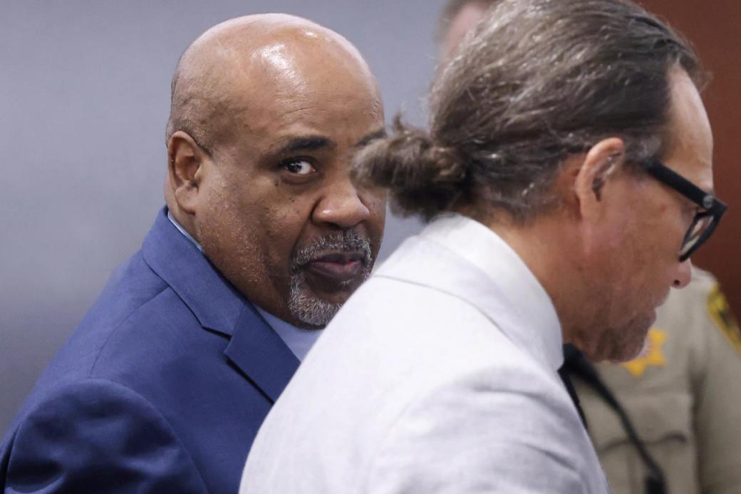 Duane "Keffe D" Davis sits in a courtroom