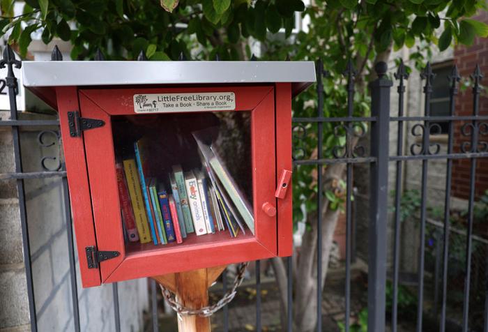 A Little Free Library in Pilsen in 2023