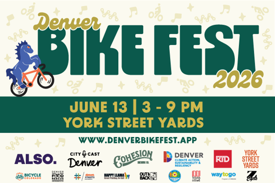 Display ad for Denver Bike Fest: June 13th 3-9pm