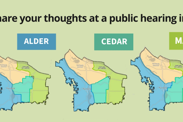 Portland City Council Maps image