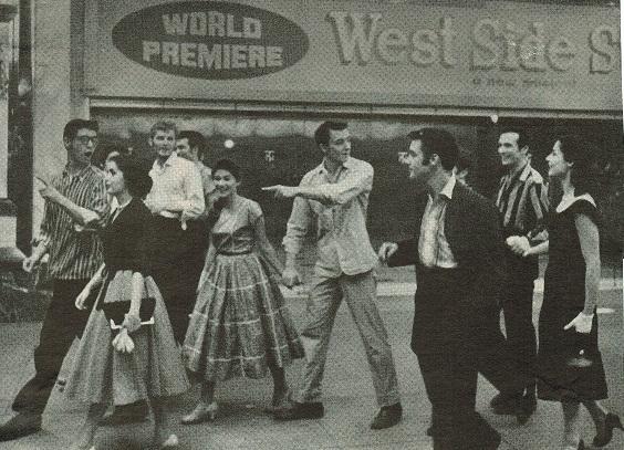 Members of the original cast of “West Side Story,” which premiered at The National in 1957.
