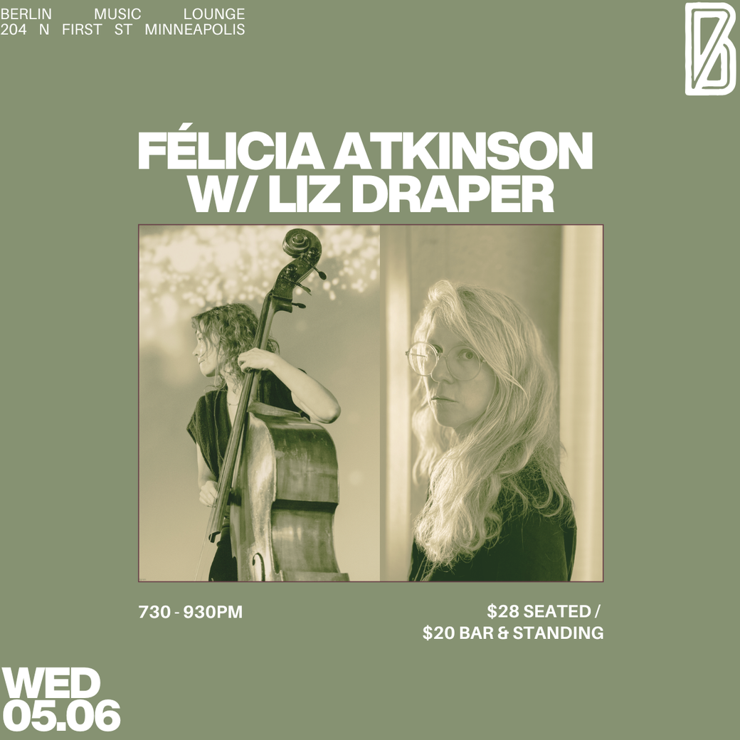 Display ad for Berlin; Felicia Atkinson with Liz Draper