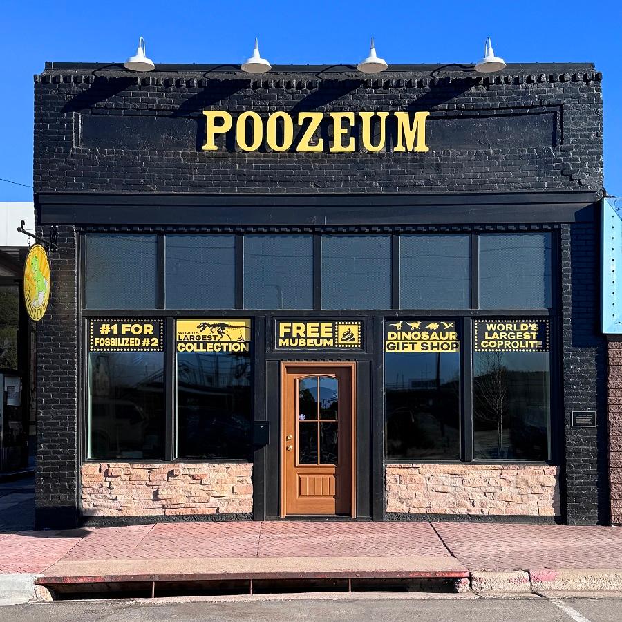 Front door of the Poozeum.