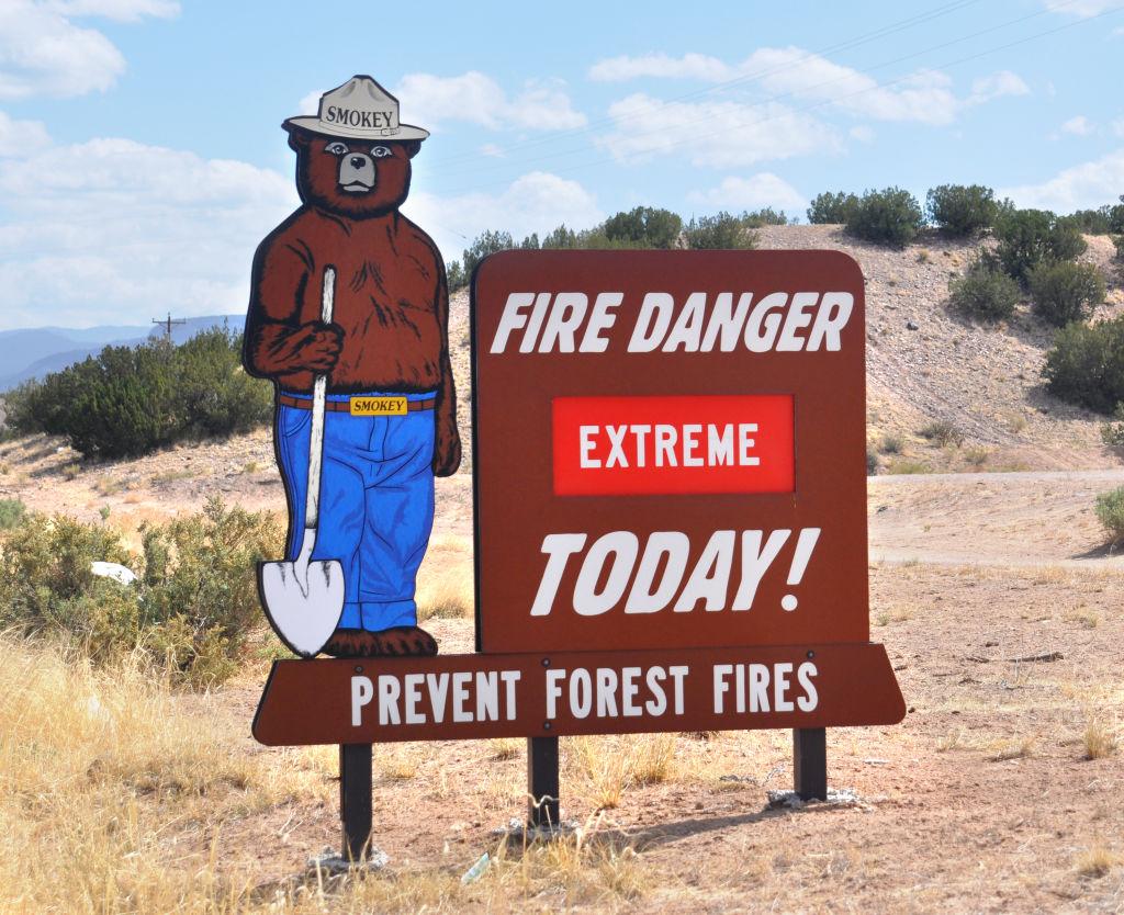 Smokey Bear sign