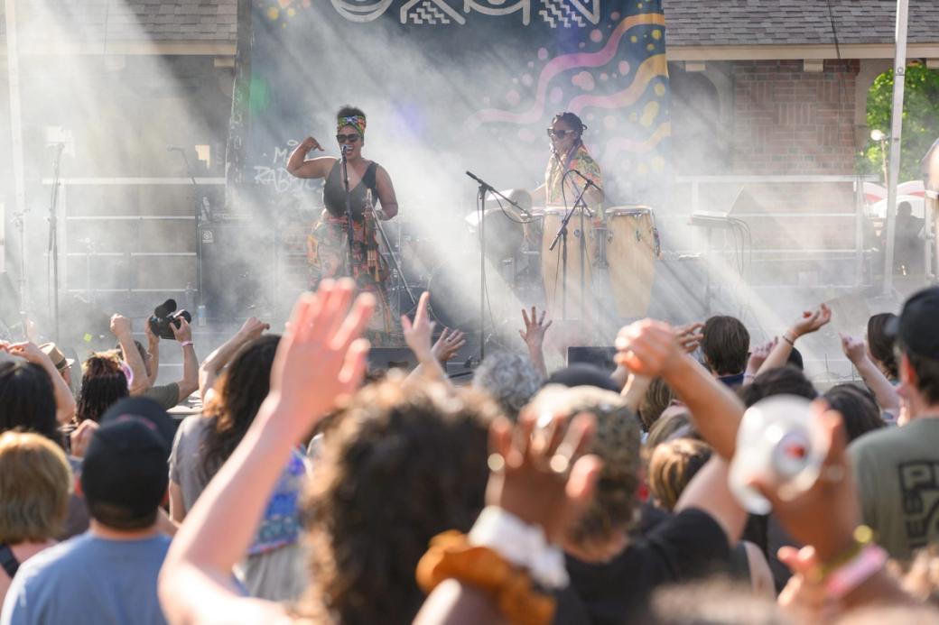 crowd at a music festival