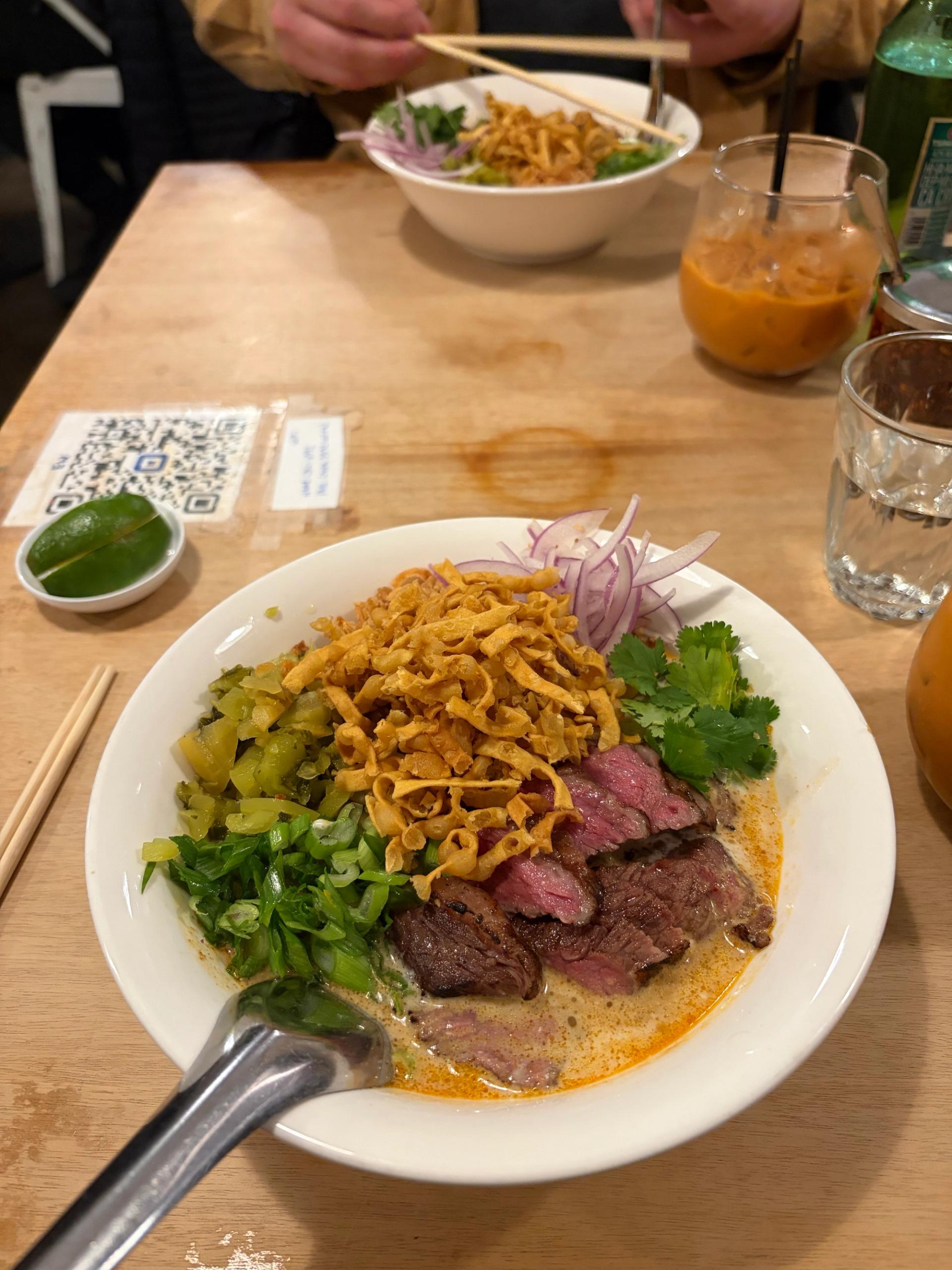 You know a place is good when they only serve one thing! This is the Khao Soi from Ginger & Scallion. (Ashley Smith / City Cast)