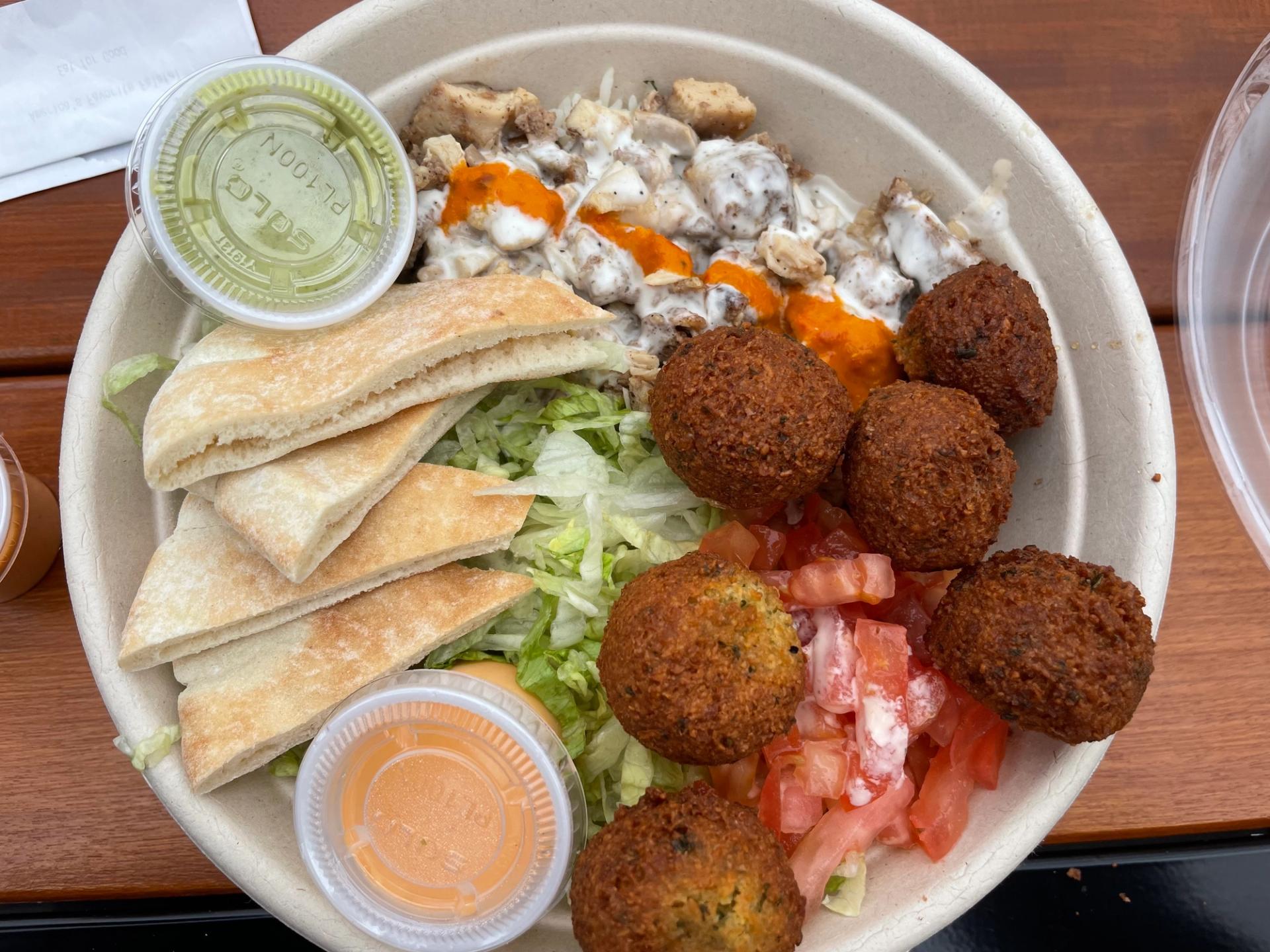 Falafel bowl from Falafel Inc. (Kaela Cote-Stemmermann/City Cast DC)