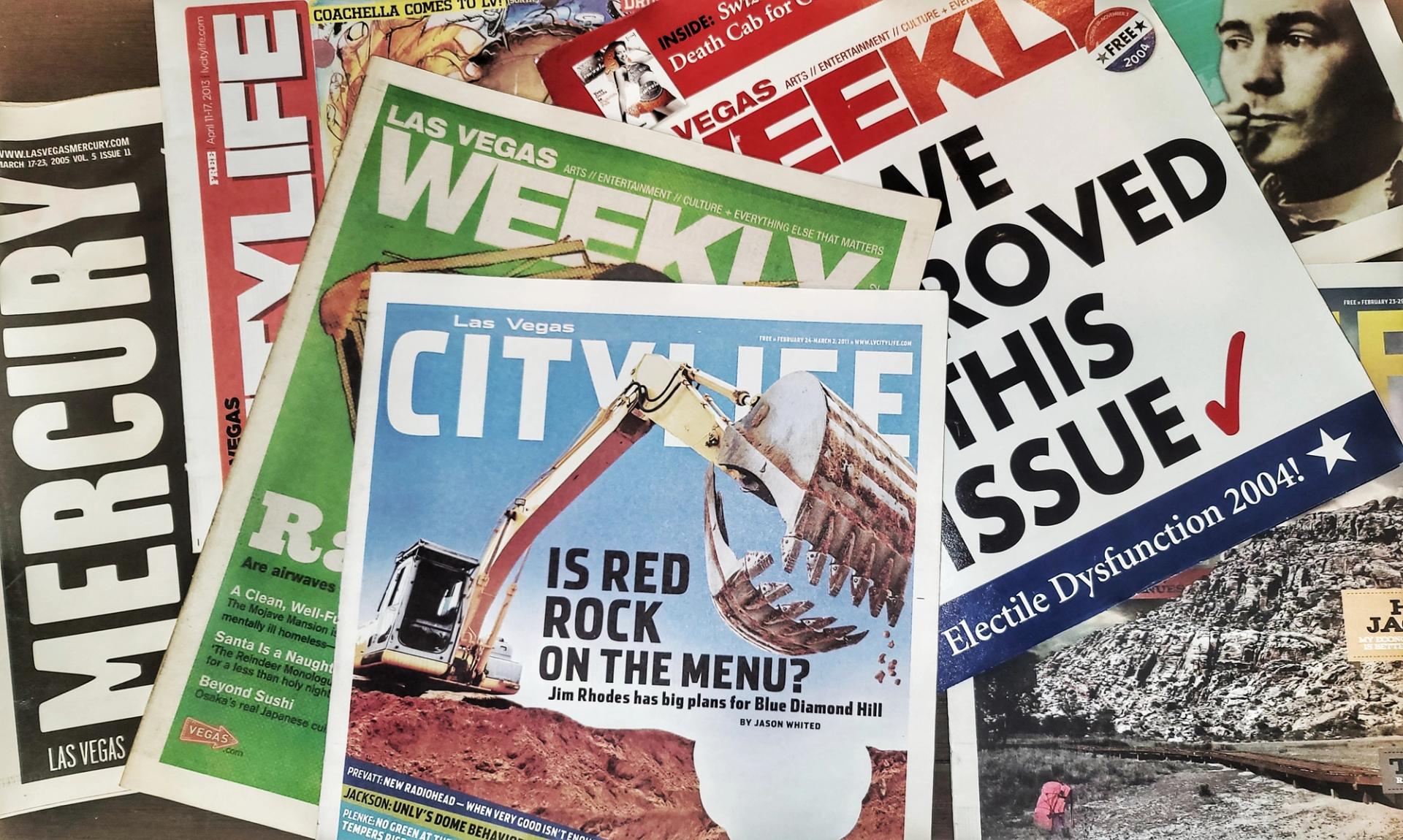 Photo of old Las Vegas alt-weeklies