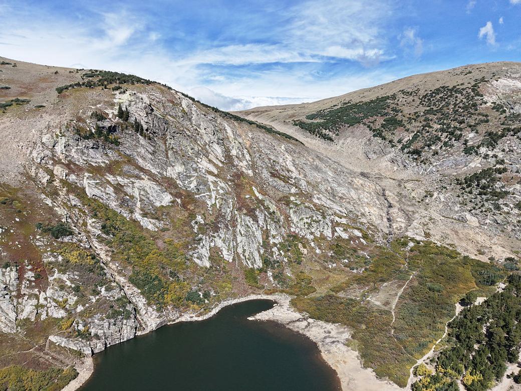 St. Mary’s Glacier after its year round snowfield completely melted in 2026