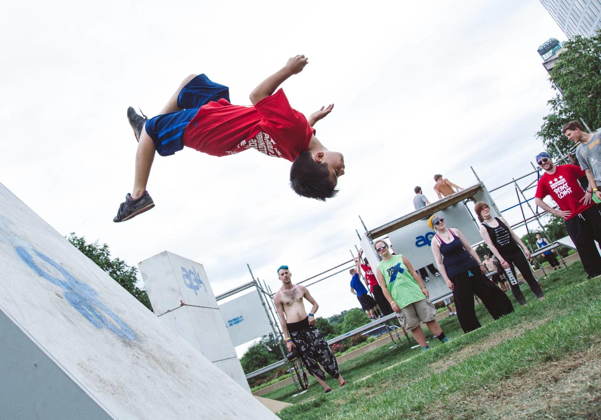 Try out your parkour skills this summer. (Courtesy of the National Building Museum)