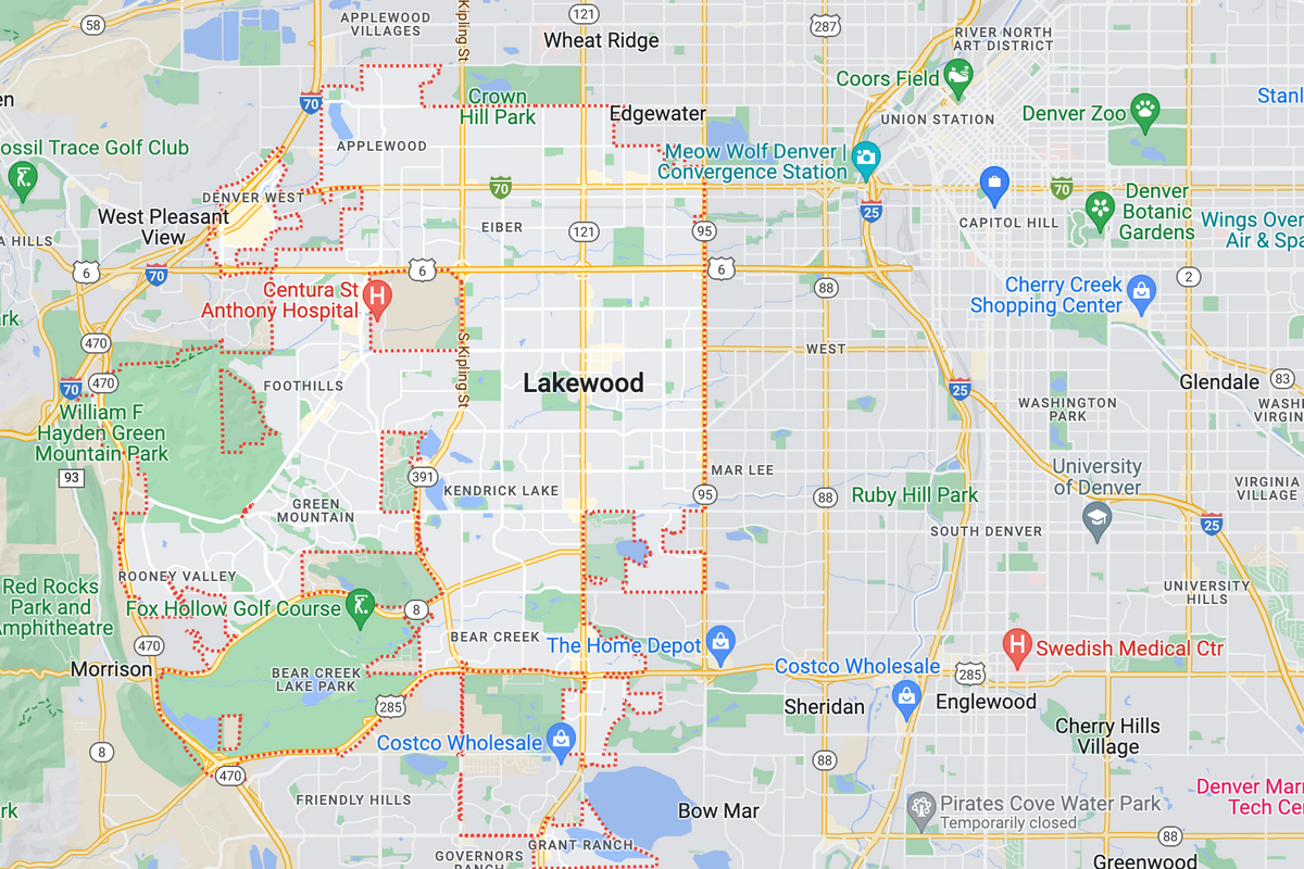 Lakewood city boundaries