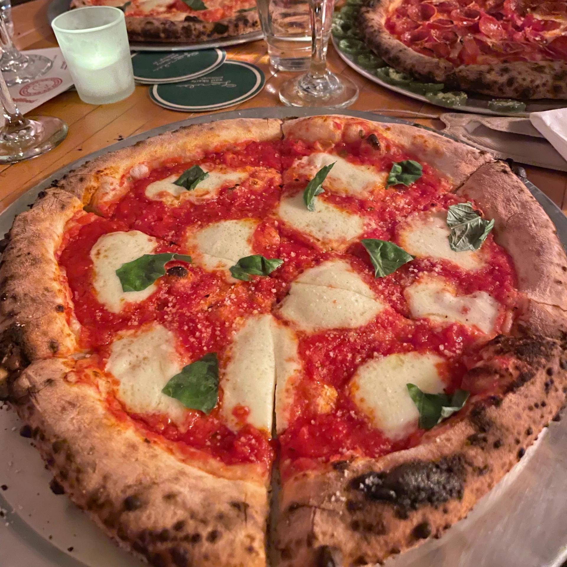 Francesca’s favorite is a wood-fired pizza. This pie is from Lorelei in East Liberty. (Francesca Dabecco / City Cast Pittsburgh)