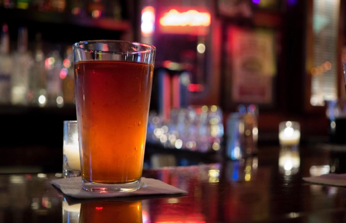 A pint of beer at aliveONE.