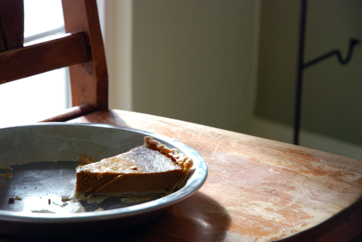 A lone piece of sweet potato pie. (Matty Jasperson/Getty Images)