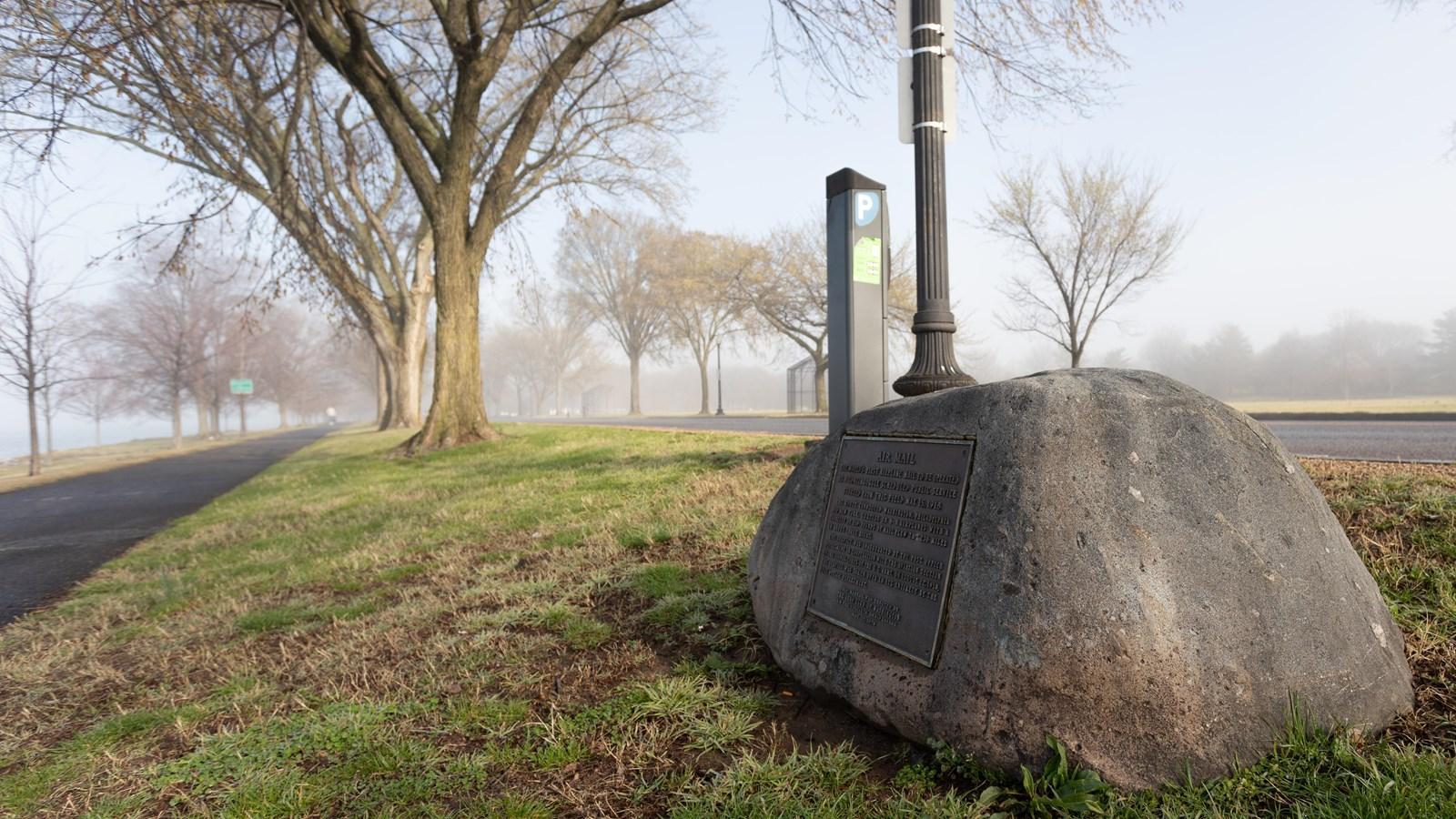 The First Air Mail Marker at West Potomac Park.