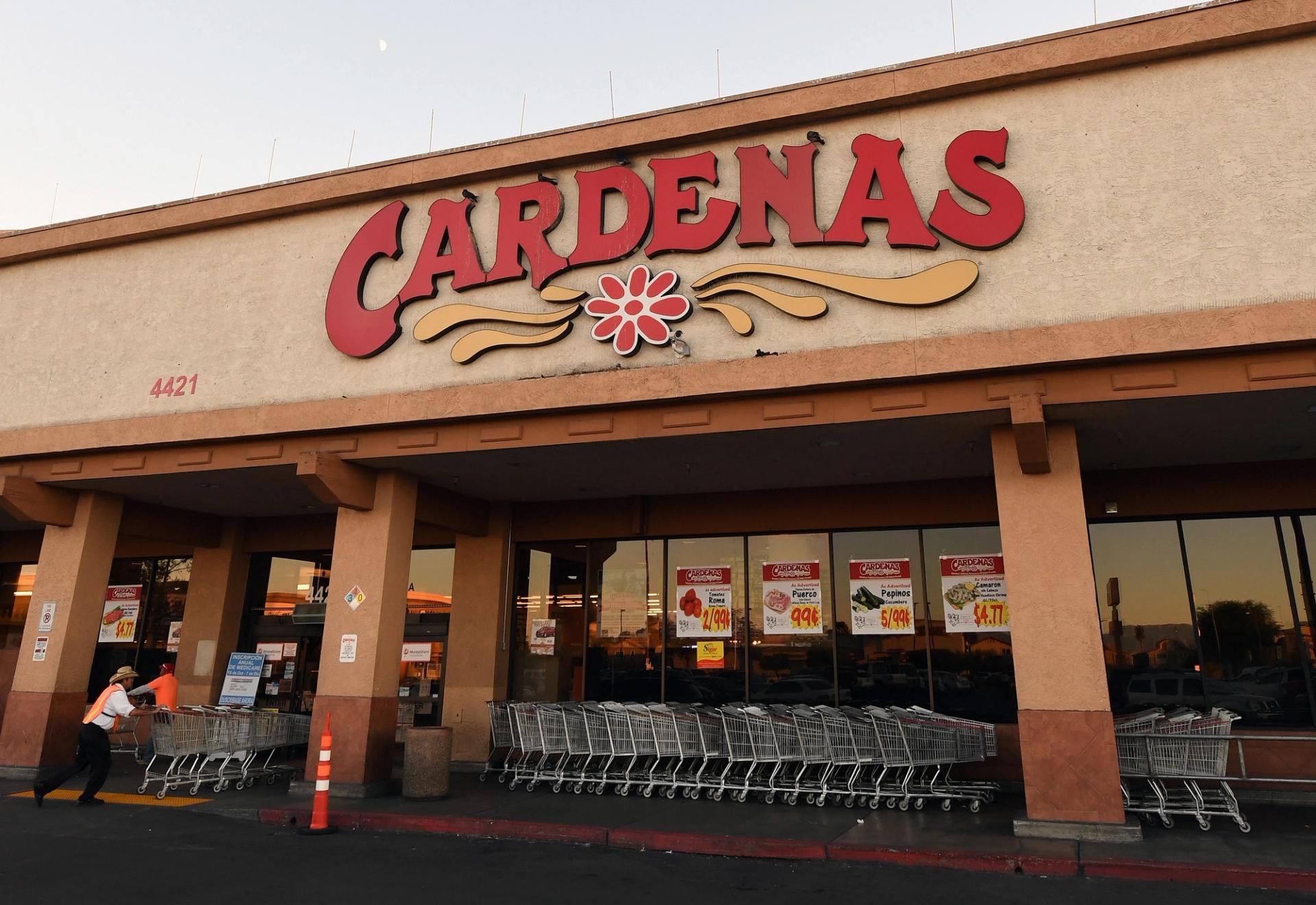 Cardenas supermarket storefront in Las Vegas.
