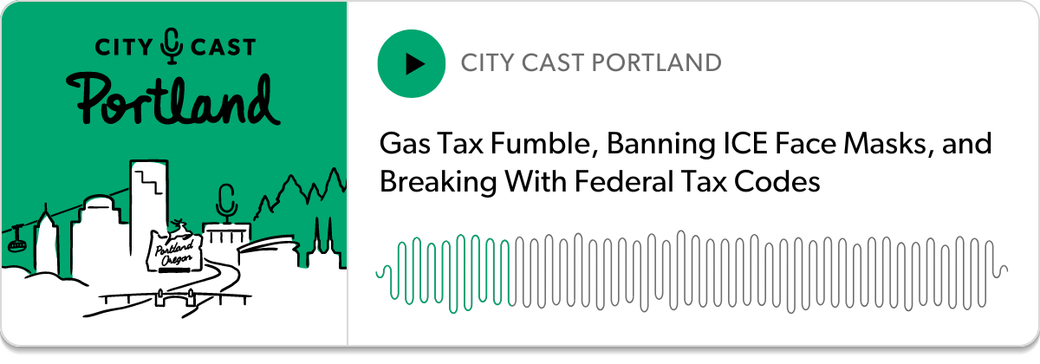 screenshot of a podcast player