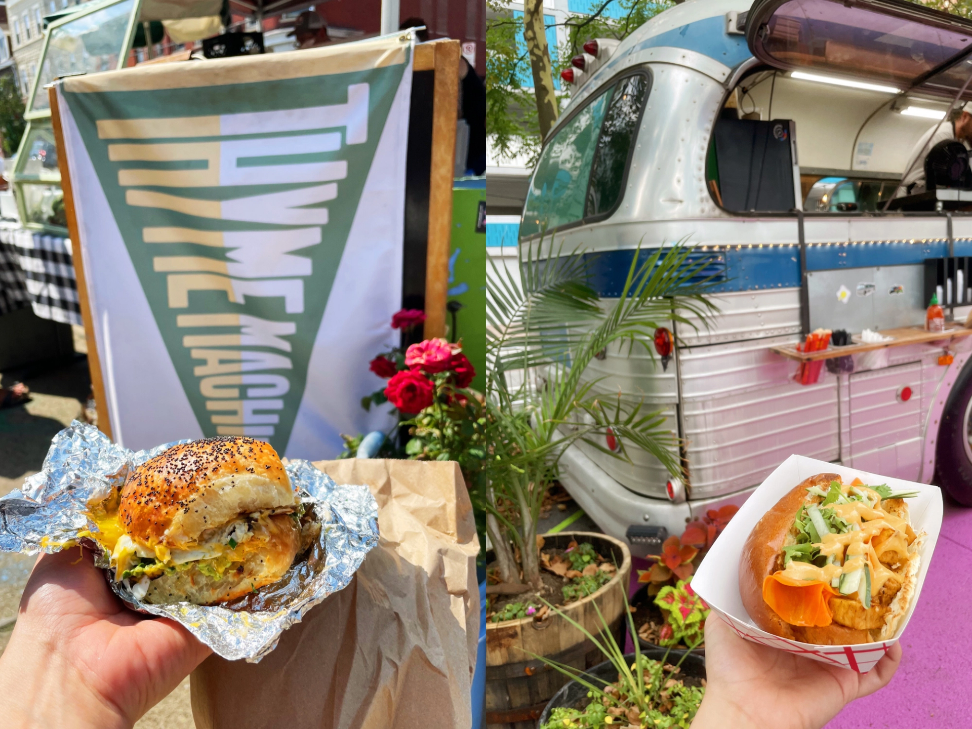 Blue Sparrow Food Truck Thyme Machine Breakfast Sandwich