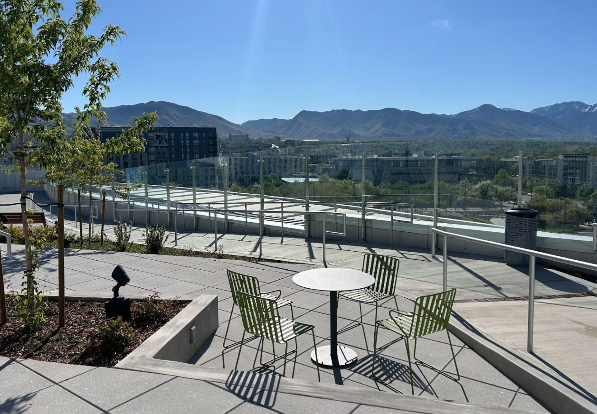 SLC Library rooftop.