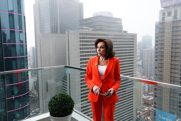Jeanine Pirro speaks following an interview with Daniel Penny in New York. (John Lamparski / Getty Images)