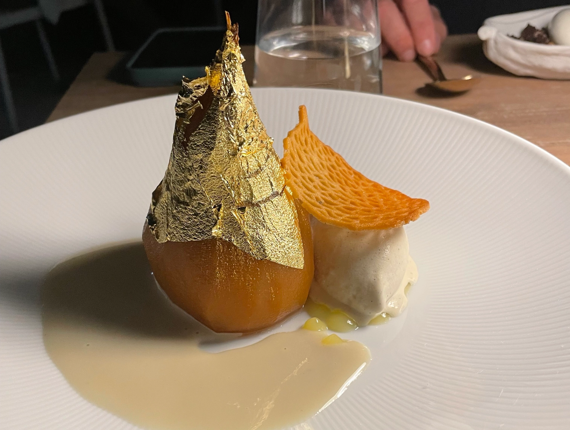 The Golden Pear with thyme-vanilla ice cream. (@Kaela_CS/City Cast DC)
